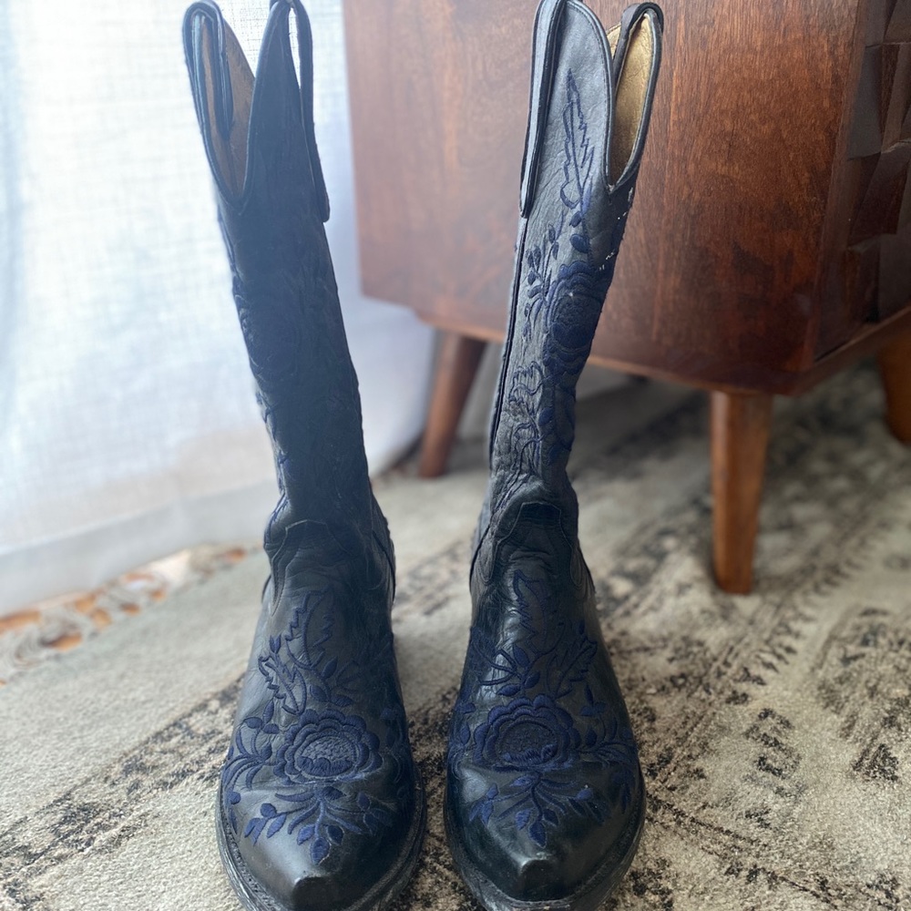 Genuine Leather Cowboy Boots